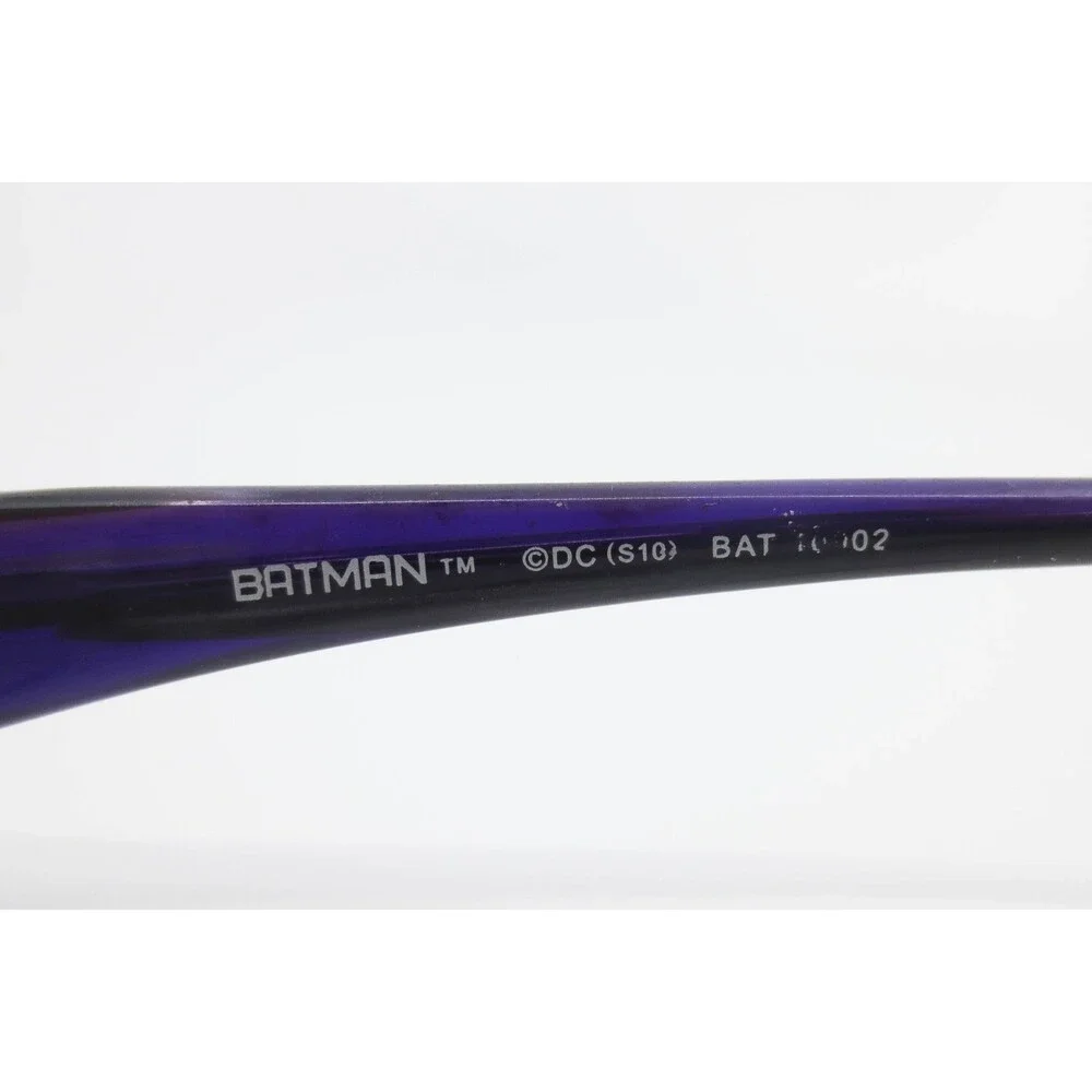 Batman DC Comics Purple Eyeglass Frames BAT 10902 Rectangular 54-17-142 Logo